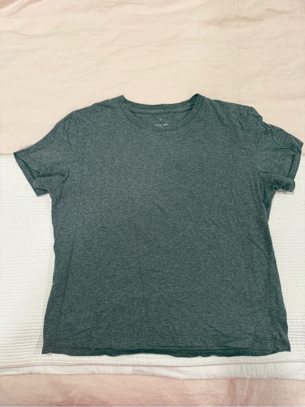 Everlane Heather Grey Crew Neck Short Sleeve Tee
